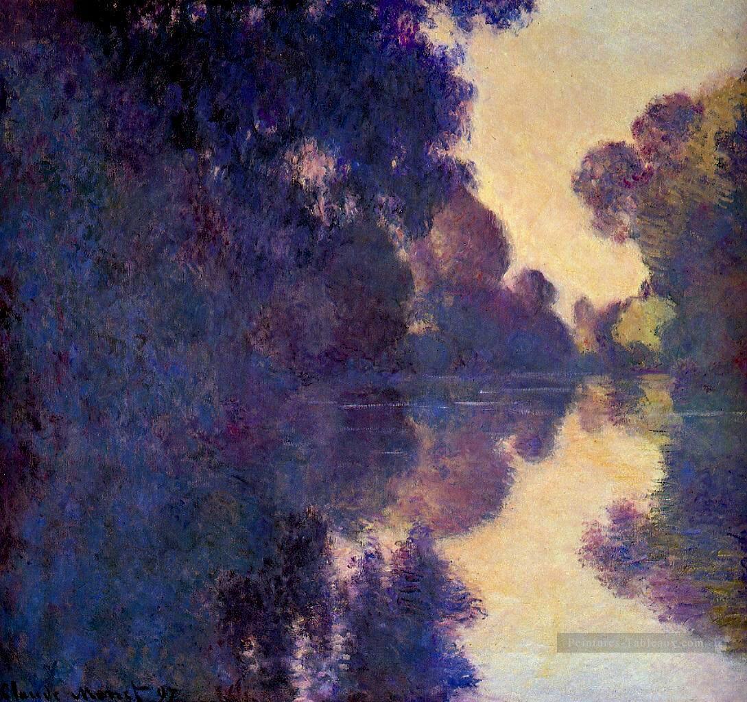 Matin sur la Seine Temps clair II Claude Monet Peintures à l'huile